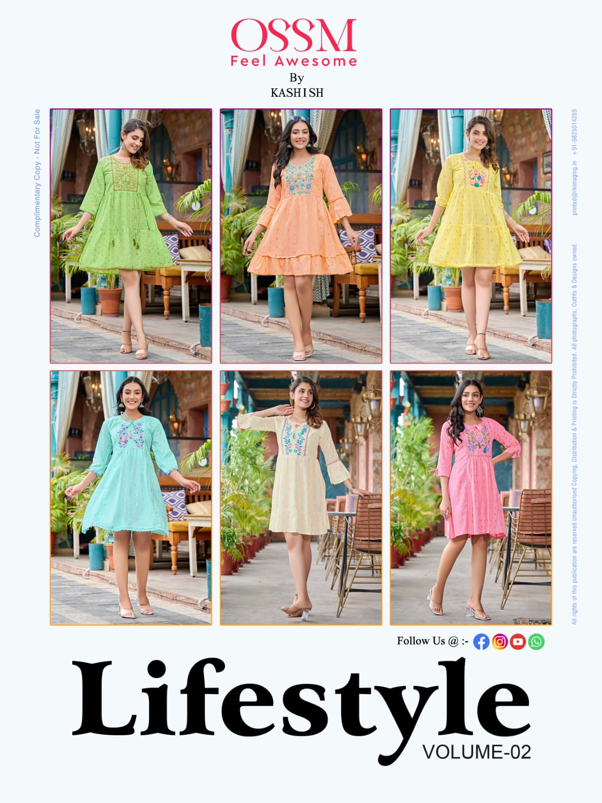 Lifestyle Vol 2 By Ossm Short Party Wear Kurtis Catalog
